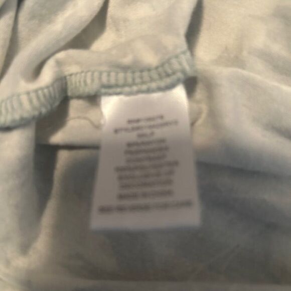 Daniel Rainn Green White Floral tie front cap sleeves blouse, size XXL - Picture 5 of 5